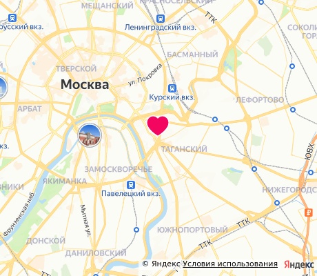 На карте