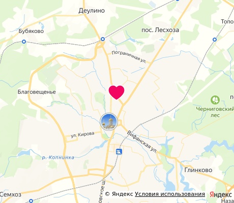На карте