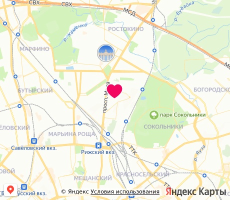 На карте