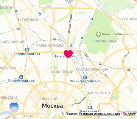 На карте