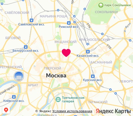 На карте