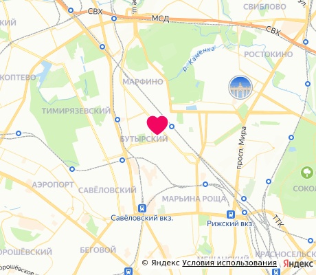 На карте