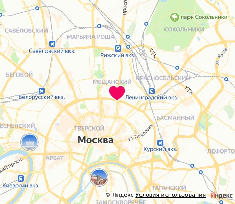 На карте