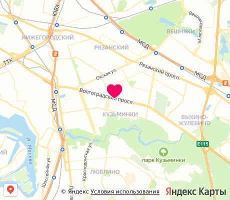 На карте