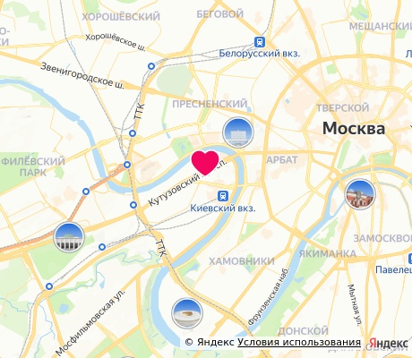 На карте