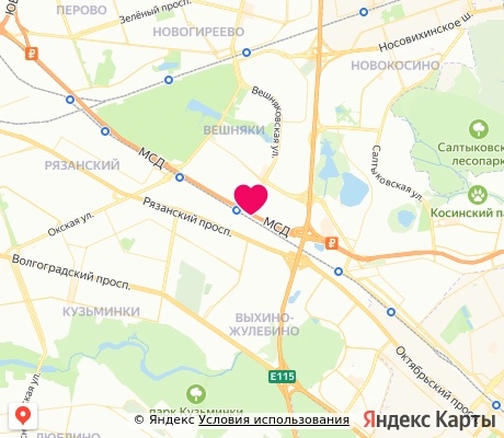 На карте