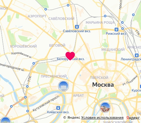 На карте