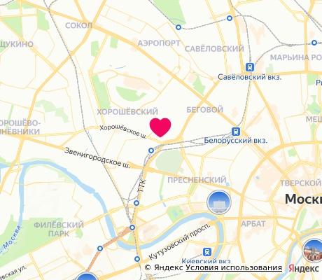 На карте