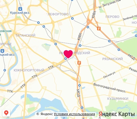 На карте