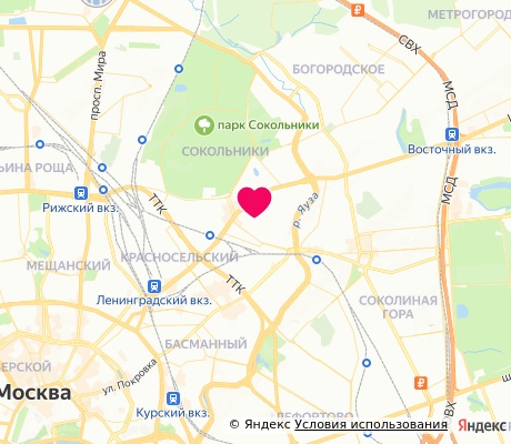 На карте