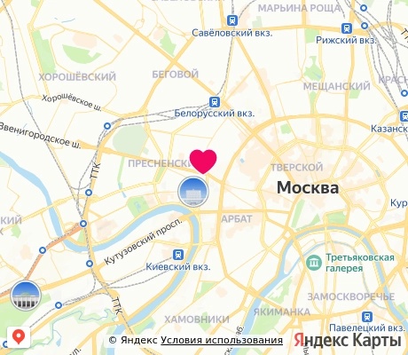 На карте
