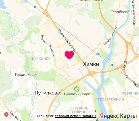 На карте