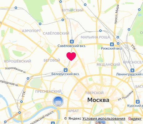 На карте