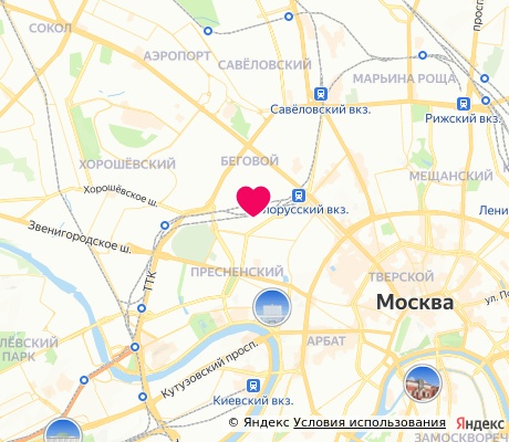 На карте