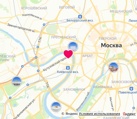 На карте