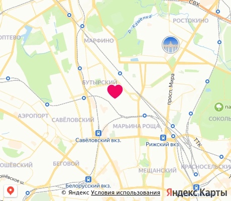 На карте