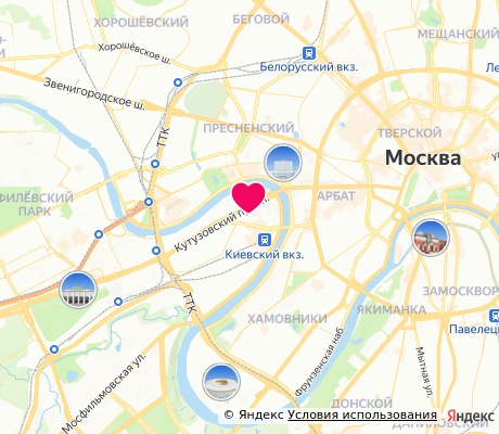 На карте