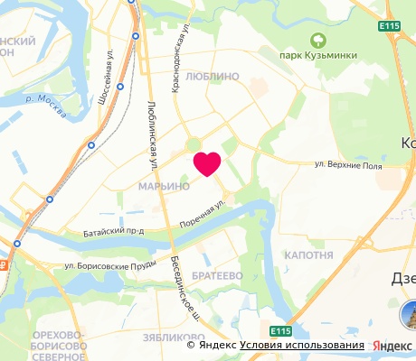 На карте