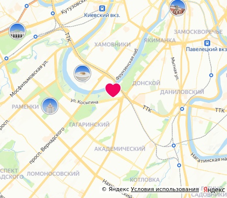 На карте