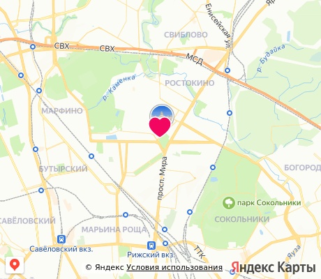 На карте
