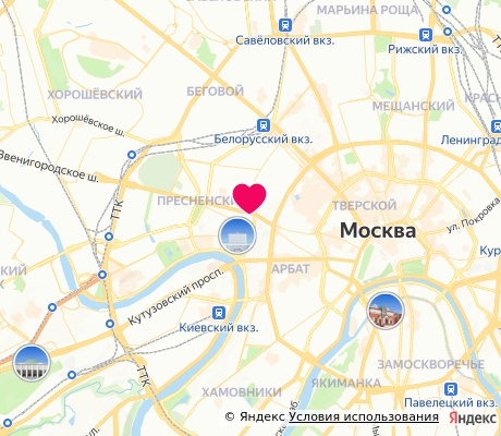 На карте