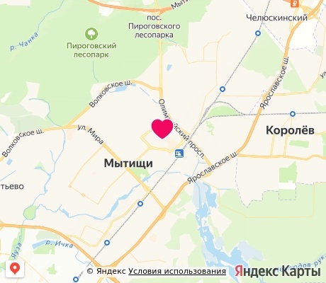 На карте