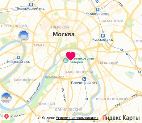 На карте