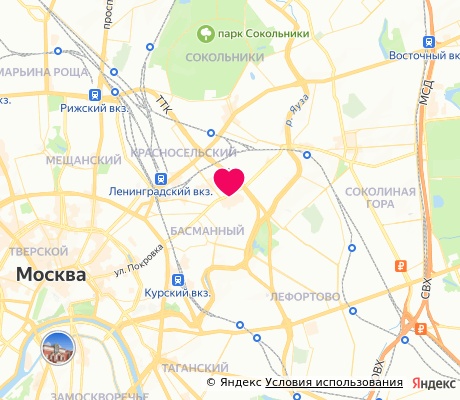 На карте