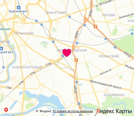 На карте