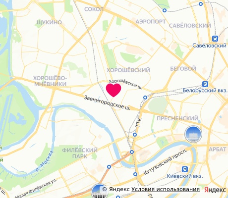 На карте