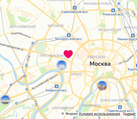 На карте