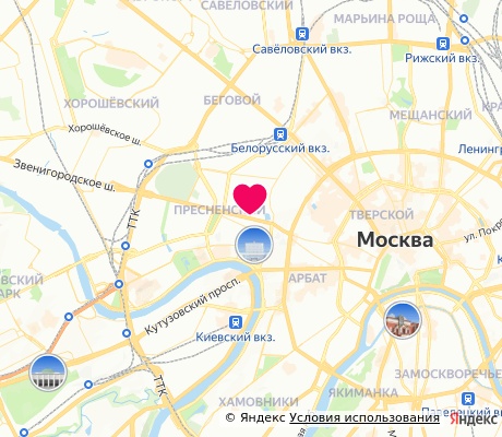 На карте