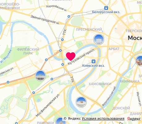 На карте