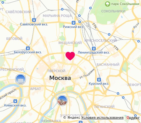 На карте