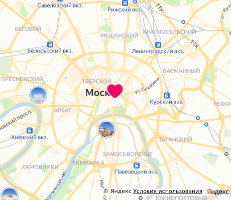 На карте