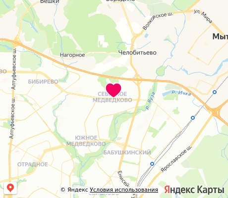 На карте