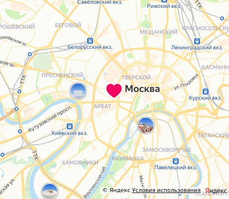 На карте