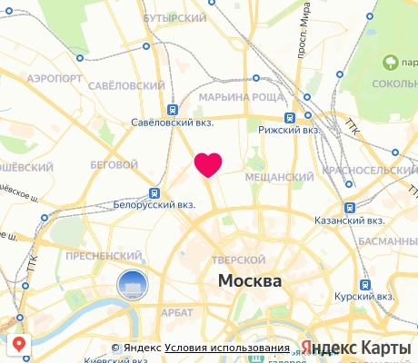 На карте