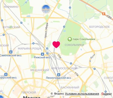 На карте