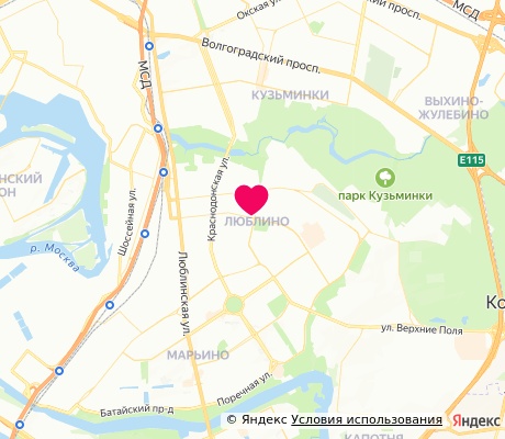 На карте
