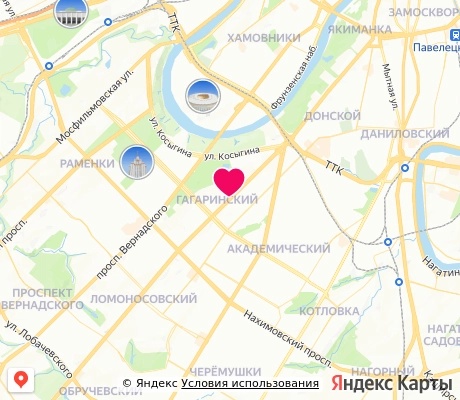 На карте