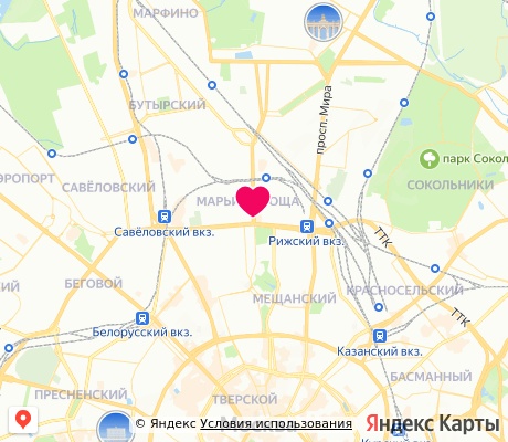 На карте