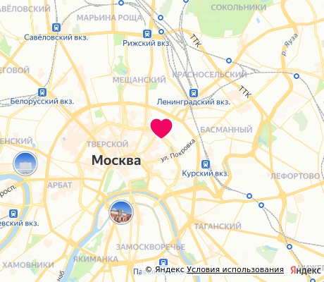 На карте