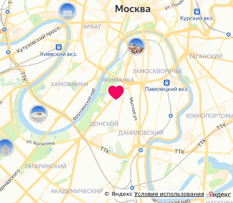 На карте
