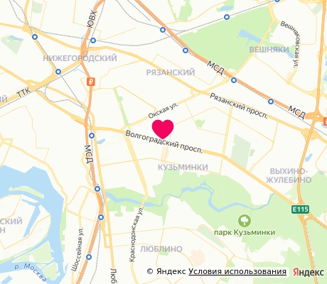 На карте