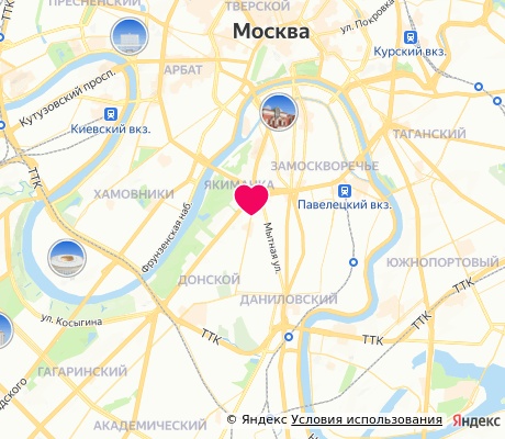 На карте