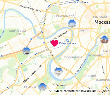 На карте