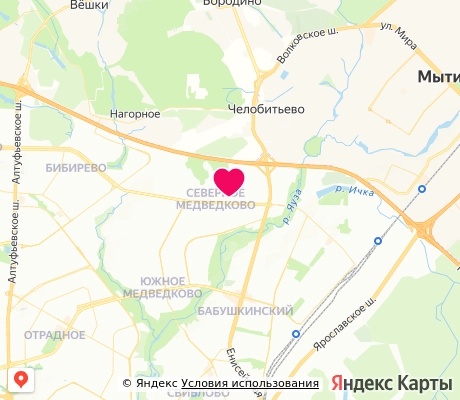 На карте