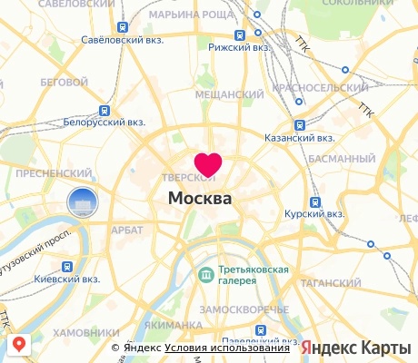 На карте