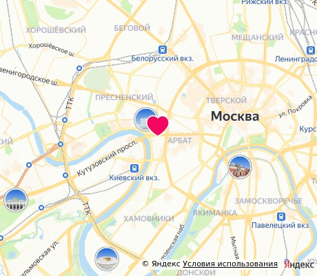 На карте